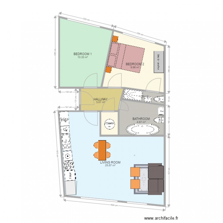 New Priory. Plan de 0 pièce et 0 m2