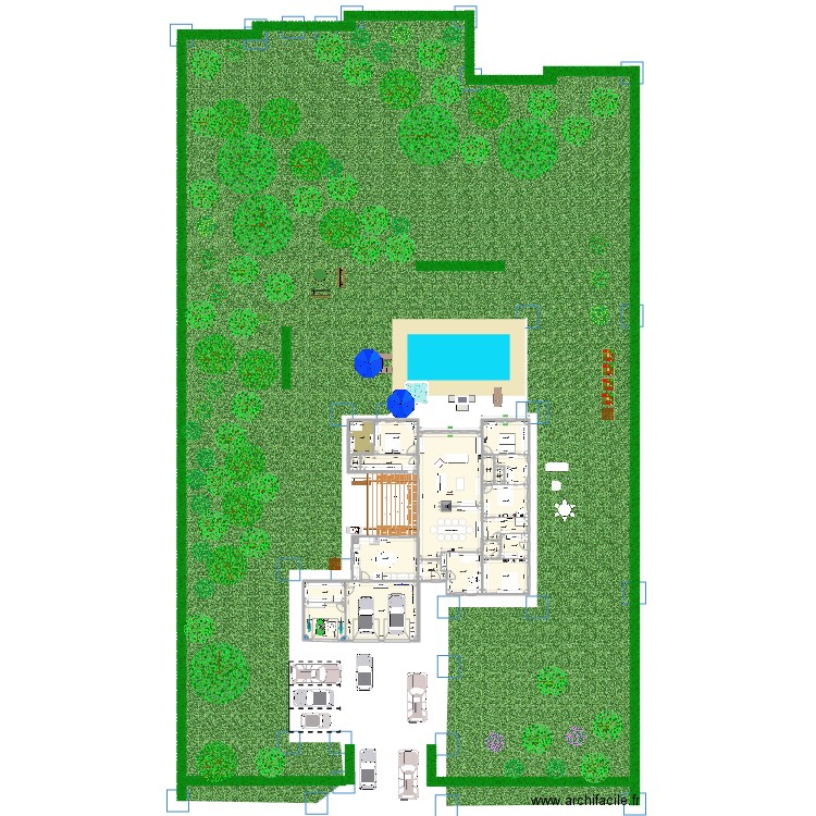 salon inversé. Plan de 0 pièce et 0 m2