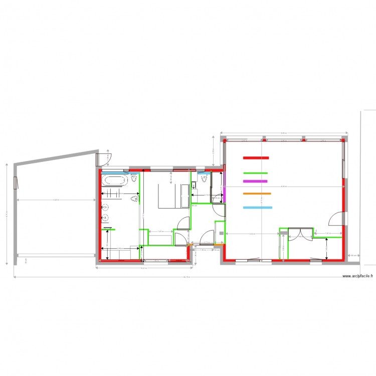 ouverture menuiseries exé rez haut. Plan de 0 pièce et 0 m2