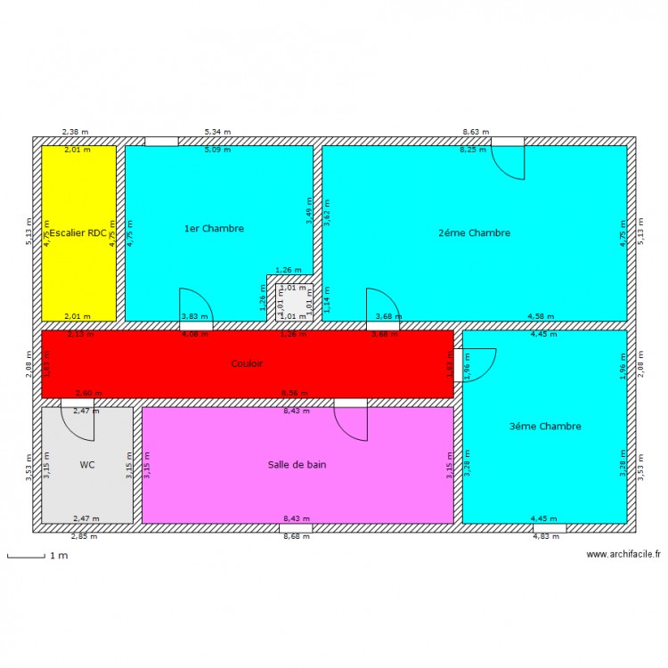 Maison 1er Etage. Plan de 0 pièce et 0 m2