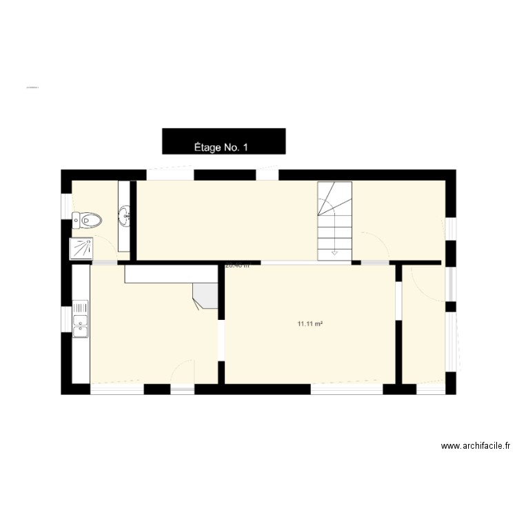 Plan échelle Etage No 1. Plan de 0 pièce et 0 m2