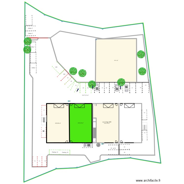 montauroux. Plan de 15 pièces et 1989 m2