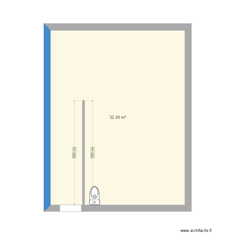 1er étage chambre parentale à aménager 1. Plan de 0 pièce et 0 m2