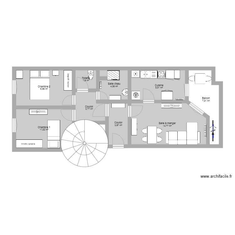 Cannes bis. Plan de 0 pièce et 0 m2