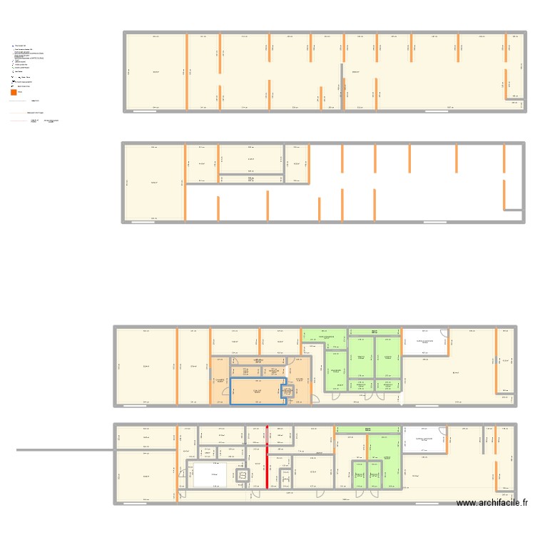 Nantes V4. Plan de 48 pièces et 1104 m2