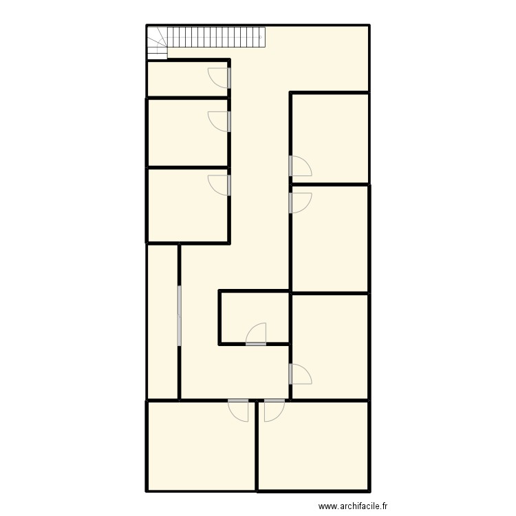 etage bs . Plan de 10 pièces et 159 m2