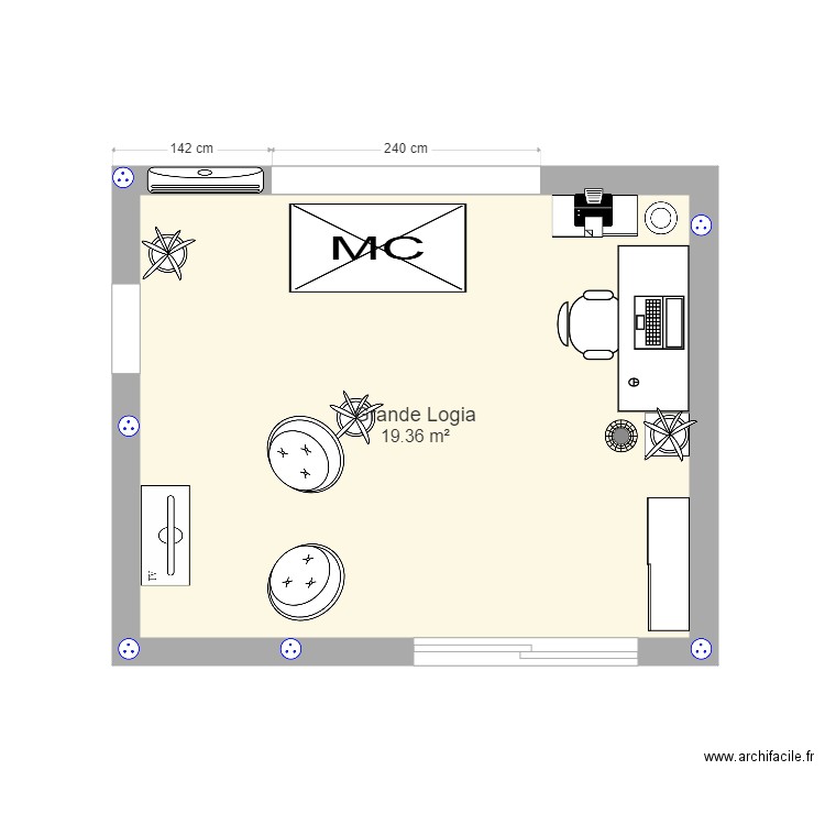 Grande Logia. Plan de 0 pièce et 0 m2