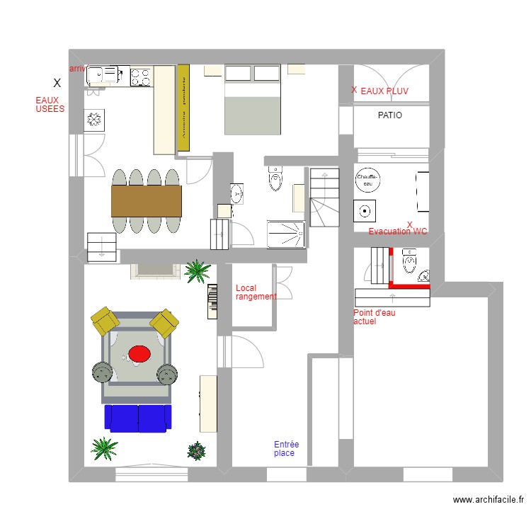 RDC St Cristol. Plan de 0 pièce et 0 m2