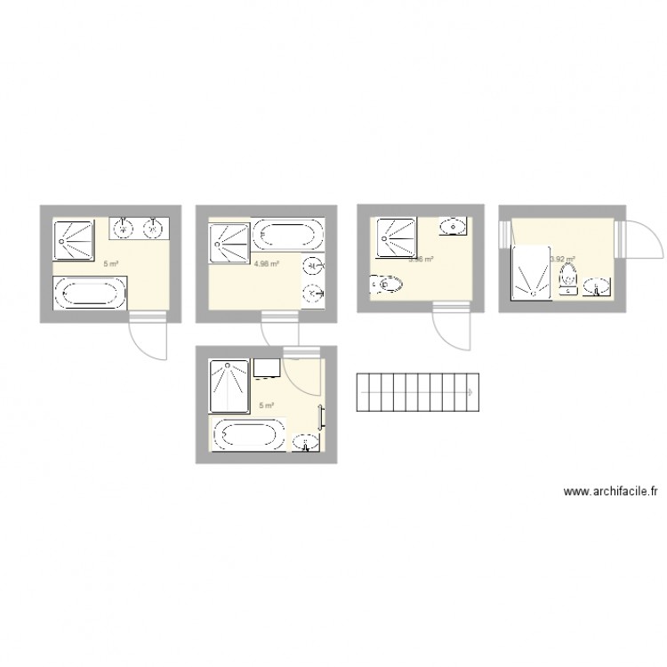 salle de bains. Plan de 0 pièce et 0 m2