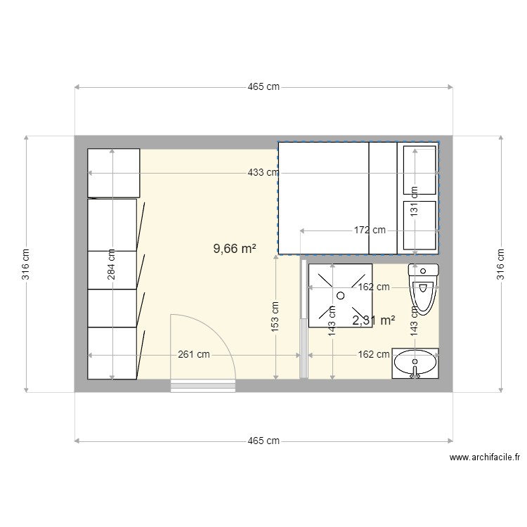 CABANE. Plan de 0 pièce et 0 m2