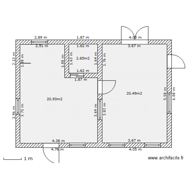 Garage. Plan de 0 pièce et 0 m2