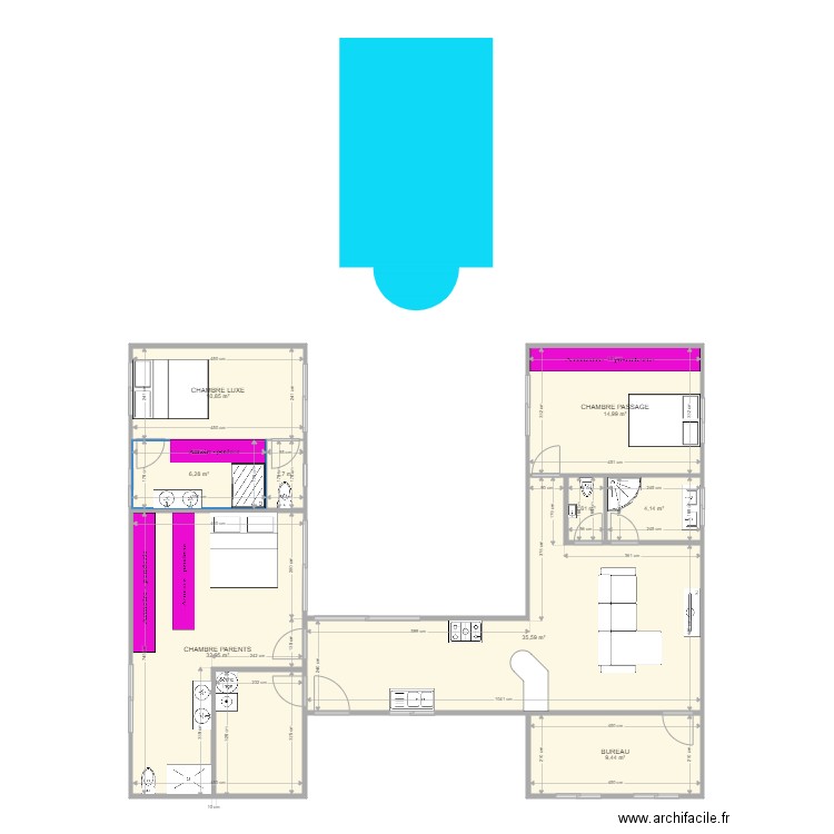 MAISON. Plan de 0 pièce et 0 m2