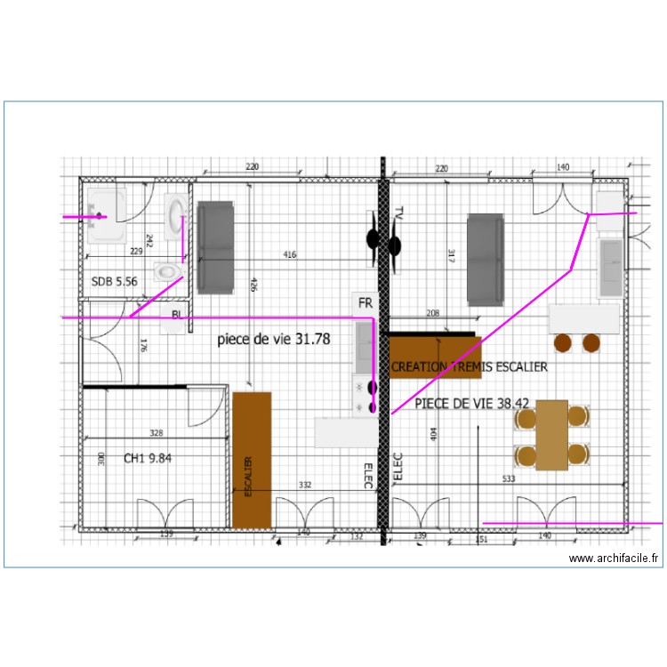 EVACUATION RC. Plan de 0 pièce et 0 m2