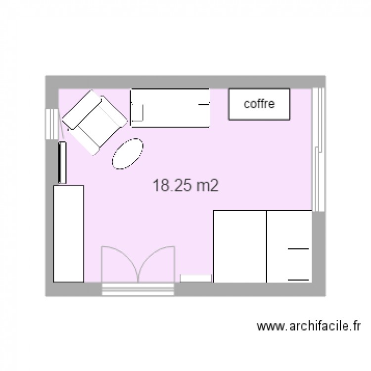 chambre yami. Plan de 0 pièce et 0 m2