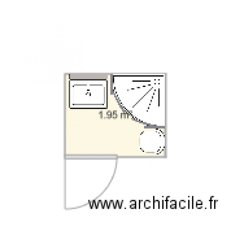 cabine de cercle 85x85 - Plan dessiné par eric_aix