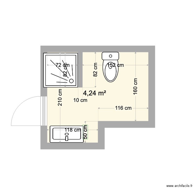 Salle de douche . Plan de 0 pièce et 0 m2