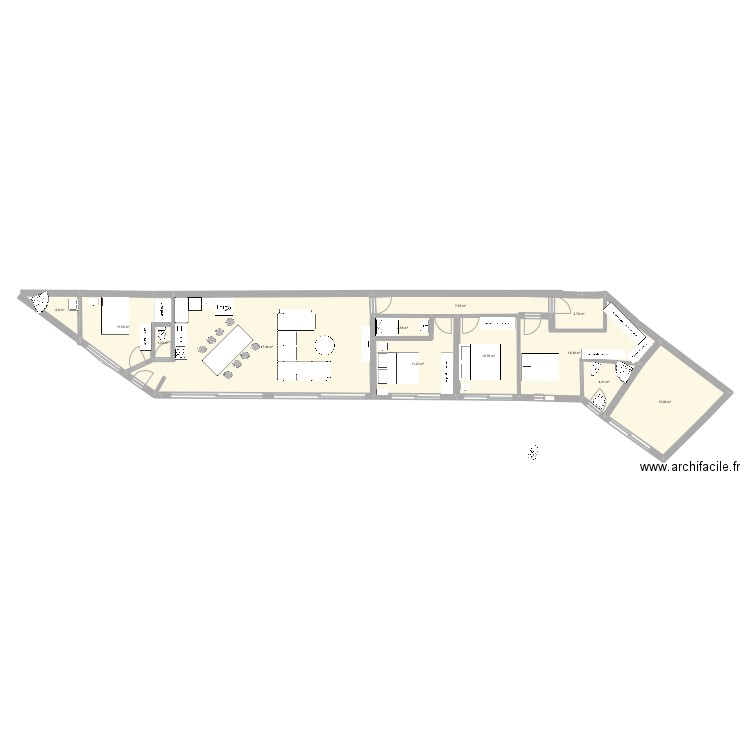  Plan vincent 4 chambres + garage. Plan de 12 pièces et 135 m2