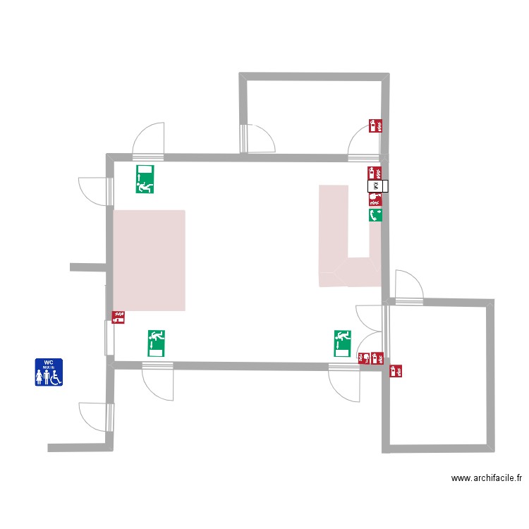 Salle des Fêtes. Plan de 0 pièce et 0 m2