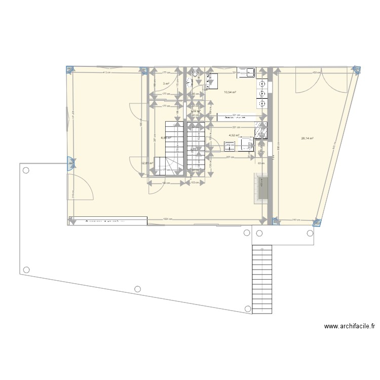 C Plantin plan Oct 21prévision meublé et terrasse extérieure. Plan de 0 pièce et 0 m2