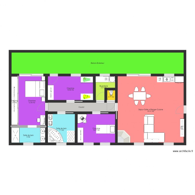 appartement . Plan de 0 pièce et 0 m2