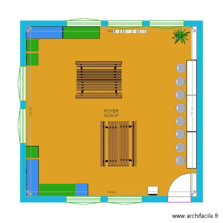 foyer. Plan de 0 pièce et 0 m2