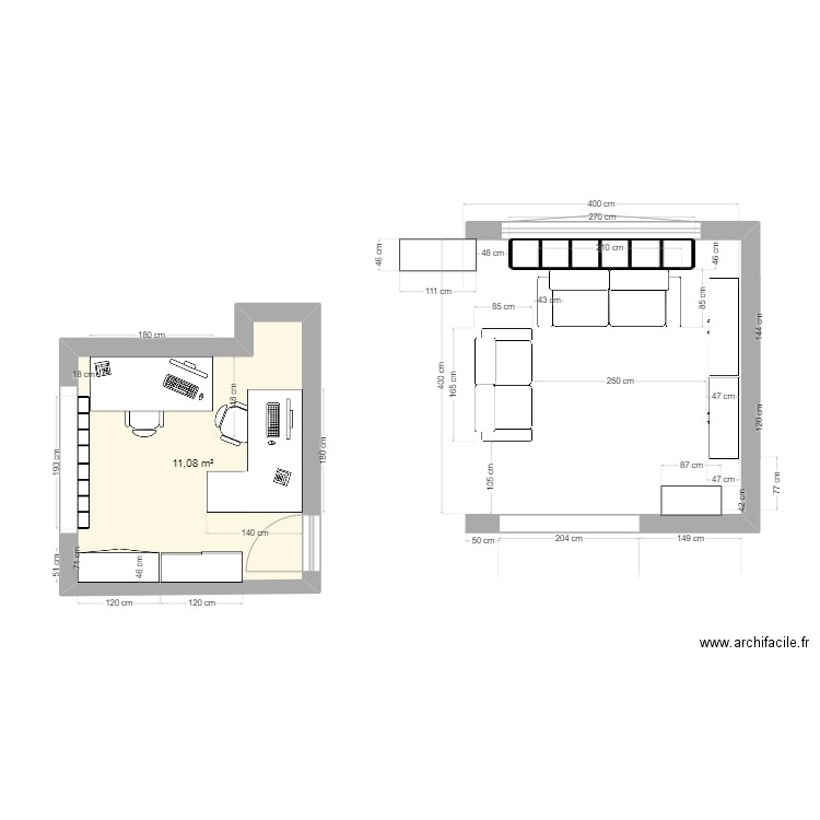 bureau. Plan de 0 pièce et 0 m2