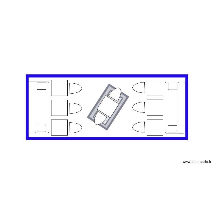 conteneur 1. Plan de 1 pièce et 13 m2