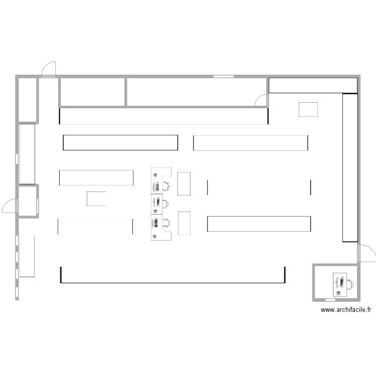 PLAN LS. Plan de 5 pièces et 30 m2