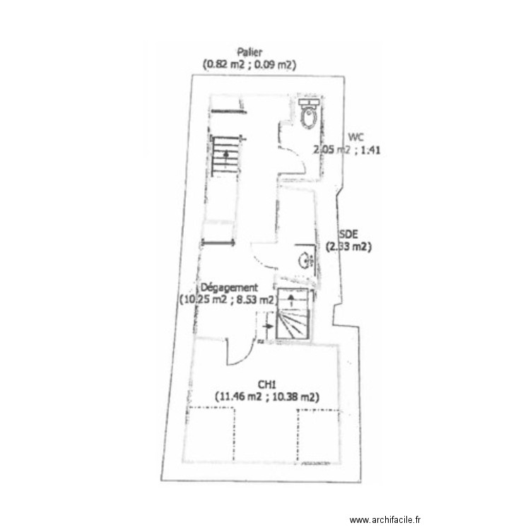 2EME. Plan de 0 pièce et 0 m2