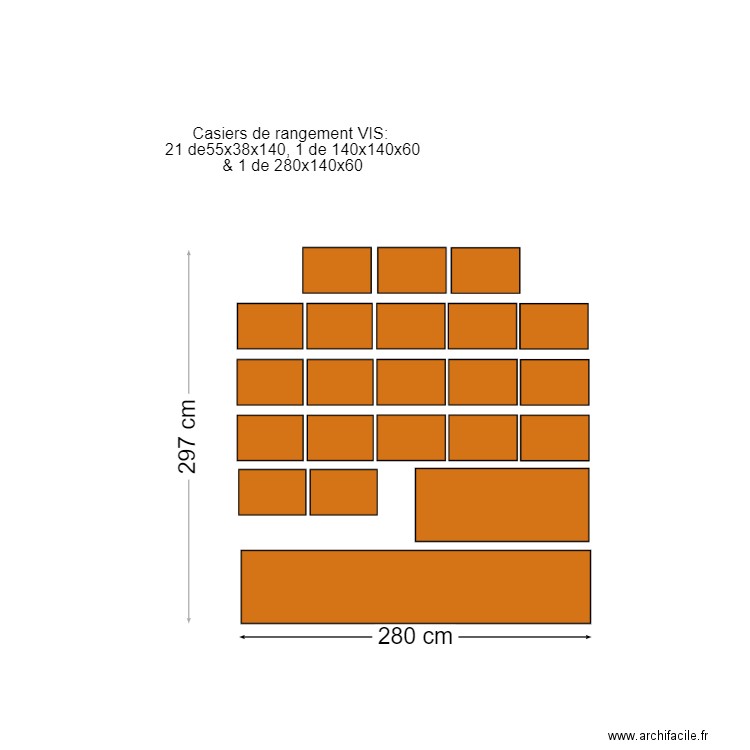 Casiers de rangement.3. Plan de 0 pièce et 0 m2