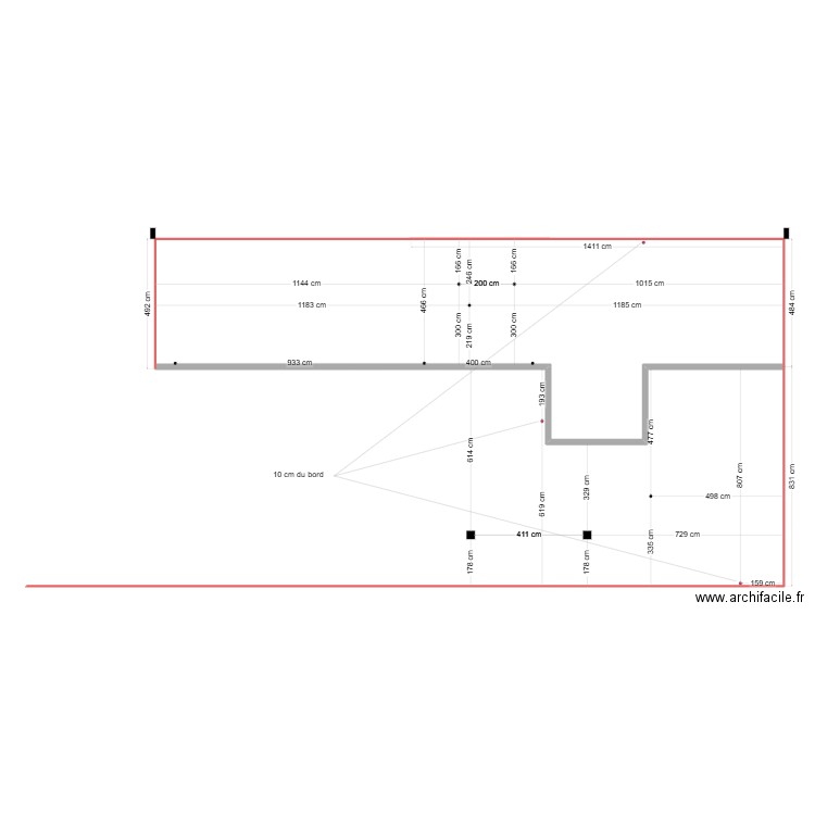 traçage évacuation 1. Plan de 0 pièce et 0 m2