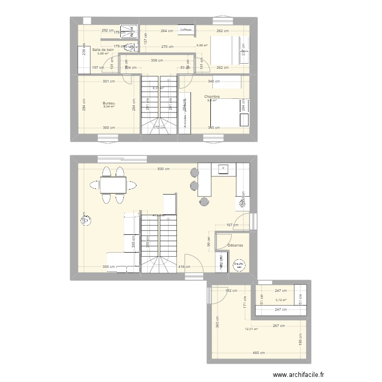 PLAN LORGUES. Plan de 9 pièces et 102 m2