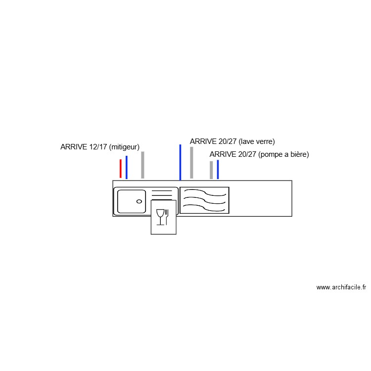 le stop . Plan de 0 pièce et 0 m2