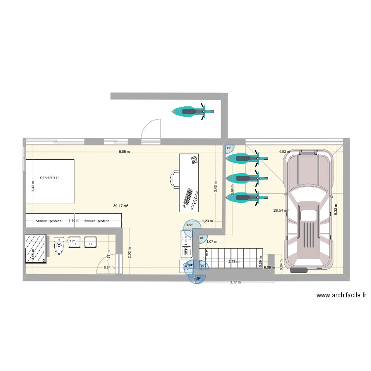 SAWADEE 2026 02. Plan de 2 pièces et 66 m2