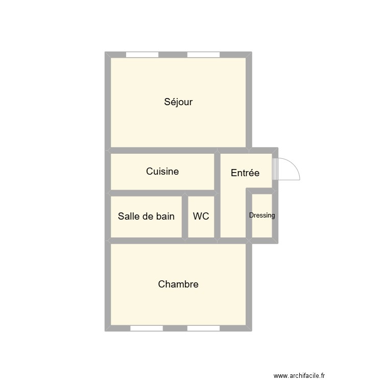 2411 BRINDEJONC RDC DROIT. Plan de 7 pièces et 12 m2