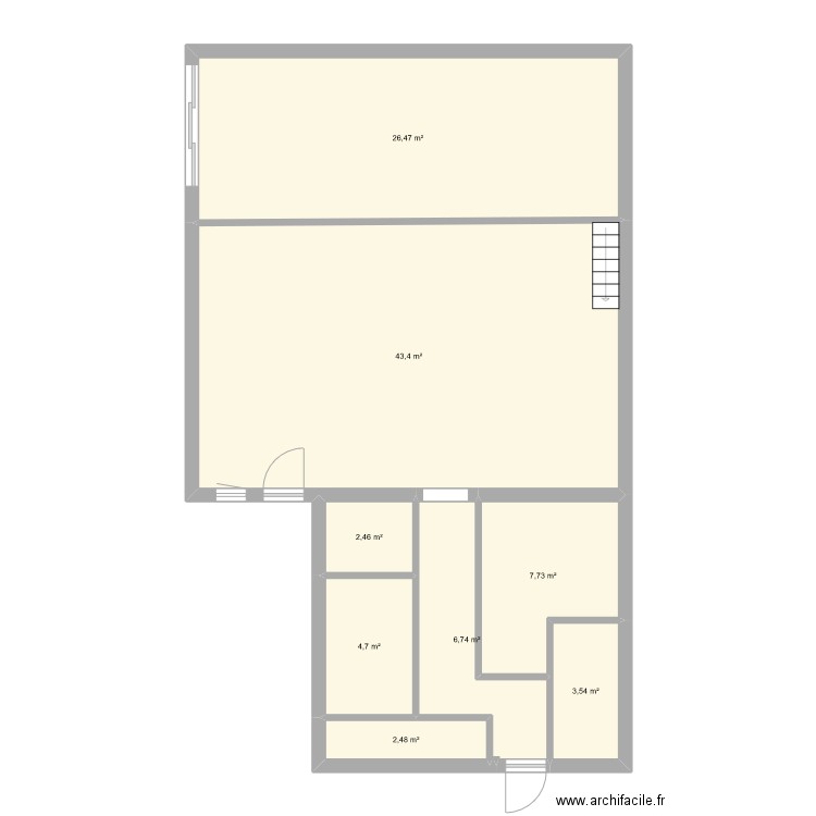 maisonnnn. Plan de 8 pièces et 98 m2