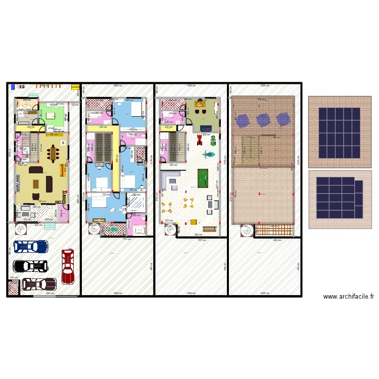 VILLA 10/25. Plan de 48 pièces et 1109 m2