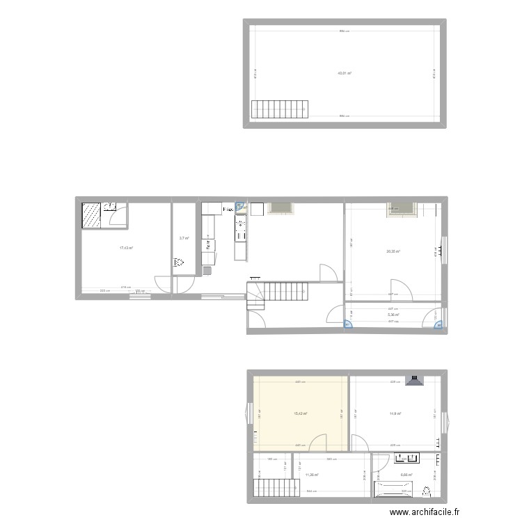 12 Saint Pierre Chatx. Plan de 10 pièces et 135 m2