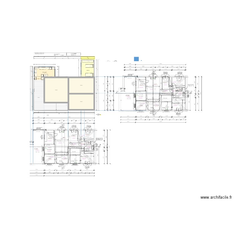 Essai avec import préalable. Plan de 3 pièces et 90 m2