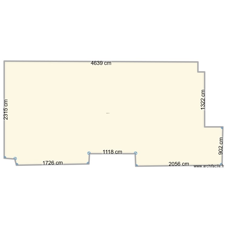 CUISINE 1. Plan de 1 pièce et 1186 m2