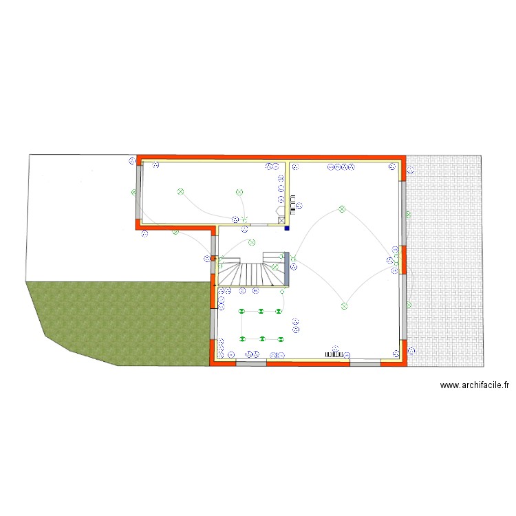 Plan implantation électrique. Plan de 0 pièce et 0 m2