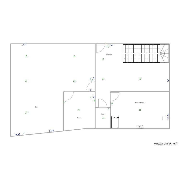 maison Lincé. Plan de 4 pièces et 122 m2