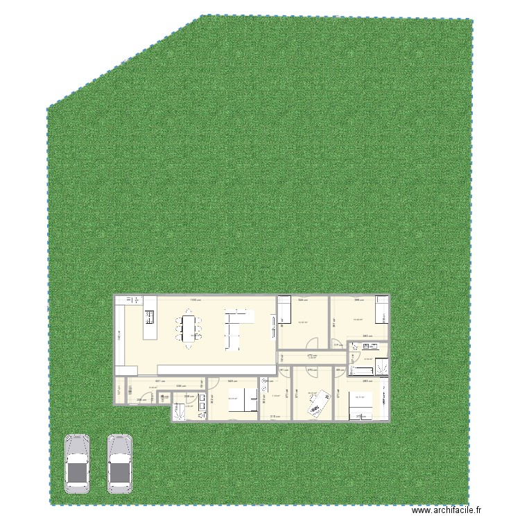 Test 2. Plan de 12 pièces et 149 m2