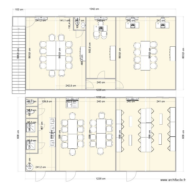 EIFFAGE CHANTIER VALENCE 26. Plan de 16 pièces et 143 m2