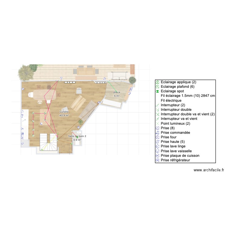 PLAN ELECTRIQUE ATTALI R+8. Plan de 0 pièce et 0 m2