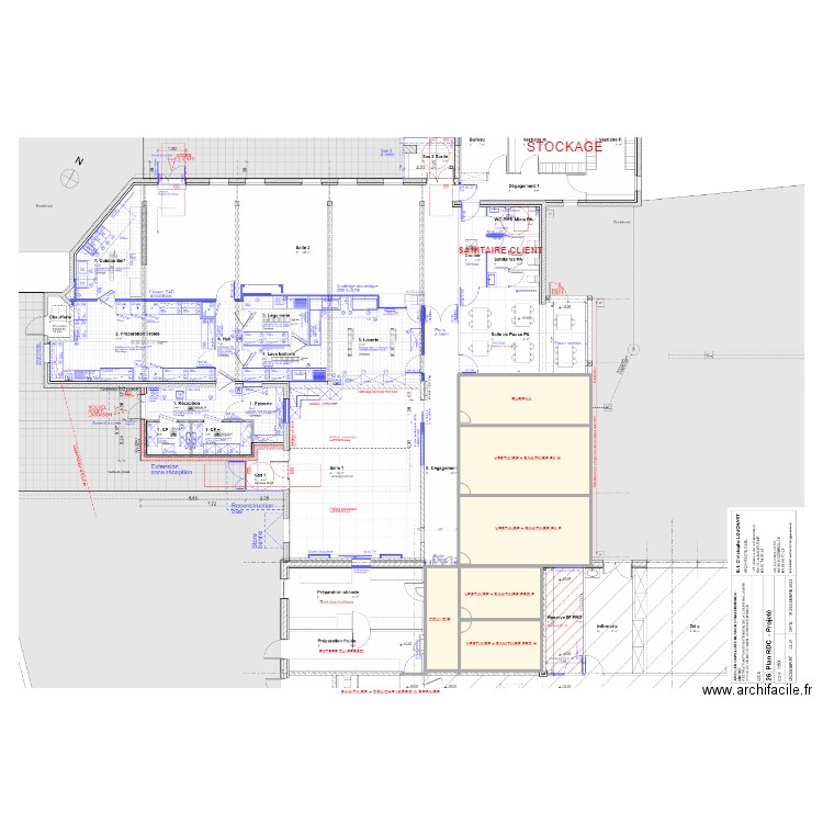 Restaurant la Ballanden. Plan de 3 pièces et 1694 m2