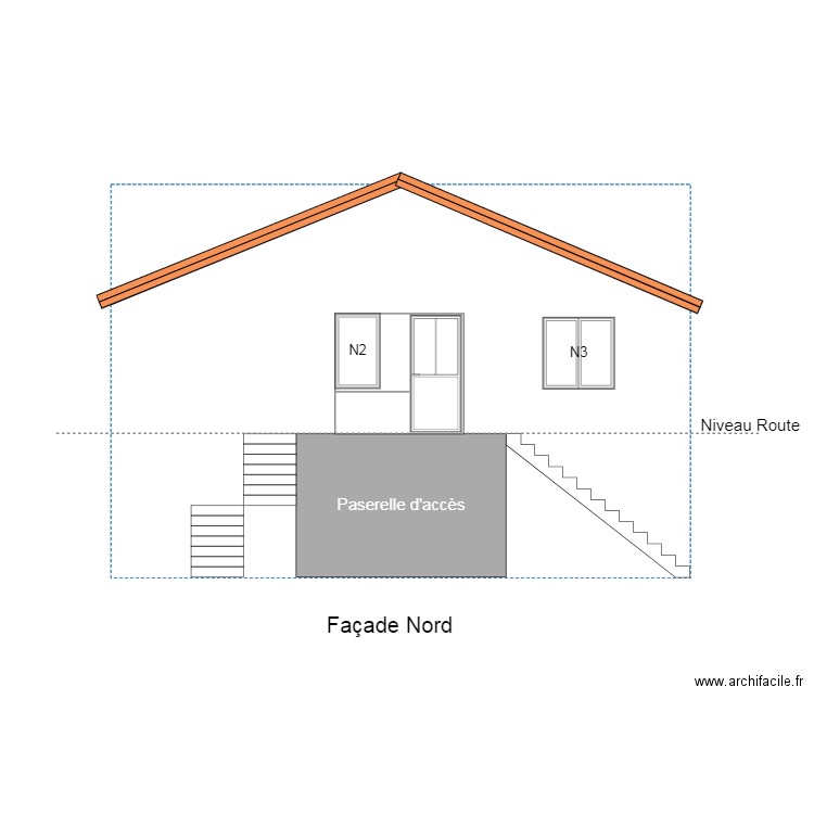 Rouret Facade Nord. Plan de 0 pièce et 0 m2