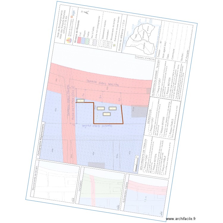 PROJET CONTENEURS SUR PPR. Plan de 4 pièces et 58 m2