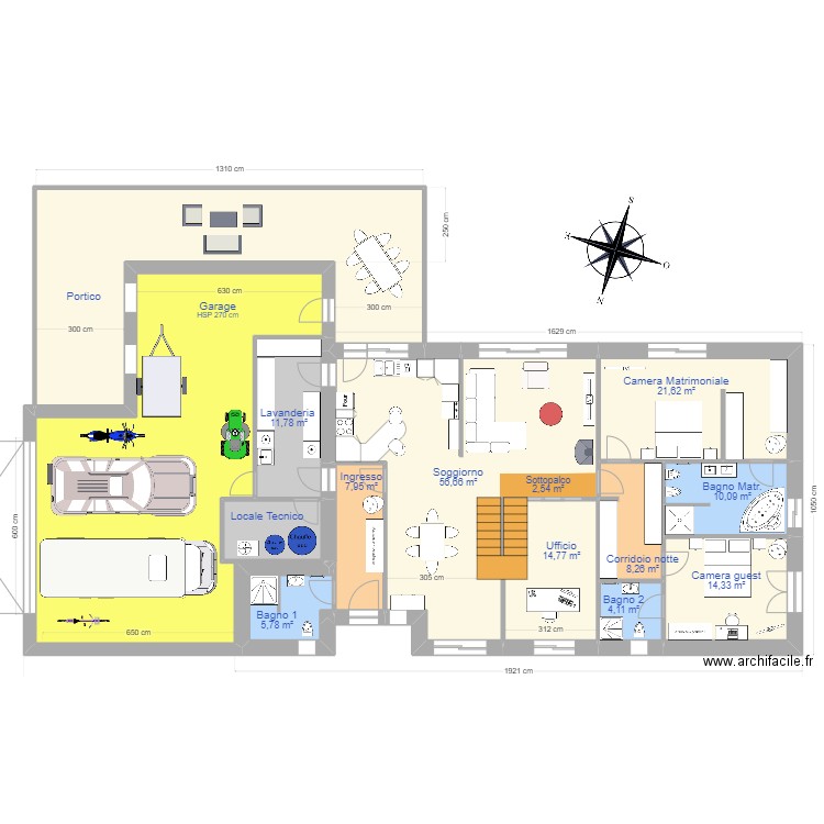 ToArchitect. Plan de 19 pièces et 356 m2