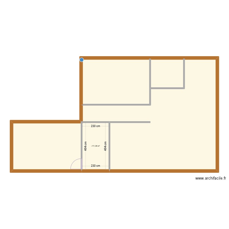 maison + garage basic. Plan de 1 pièce et 9 m2